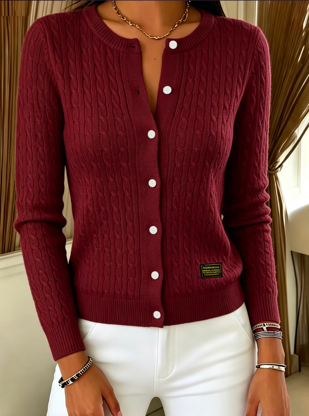 Ingrid | Strick-Cardigan mit Knöpfen