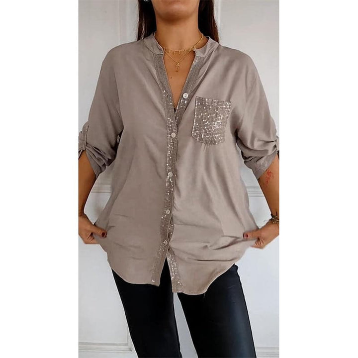 Hadley | Top Casual aus Patches mit Glitzernden Pailletten
