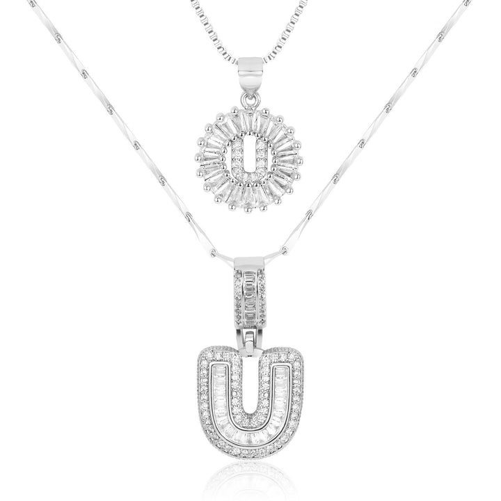 Primrose | Anfangsbuchstaben-Halsketten mit 14k Diamanten (2 Stück)