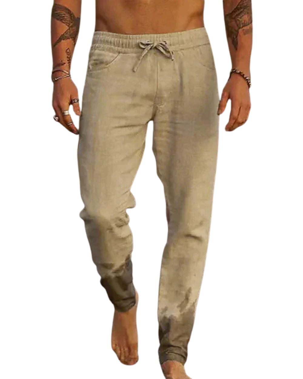 Sorevani | Leichte und Atmungsaktive Leinen Strandhose