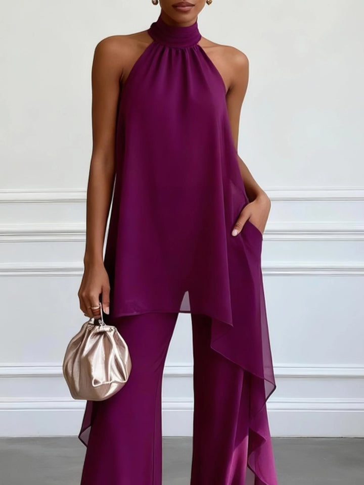 Veda | Elegantes Halter-Set mit fließender Hose