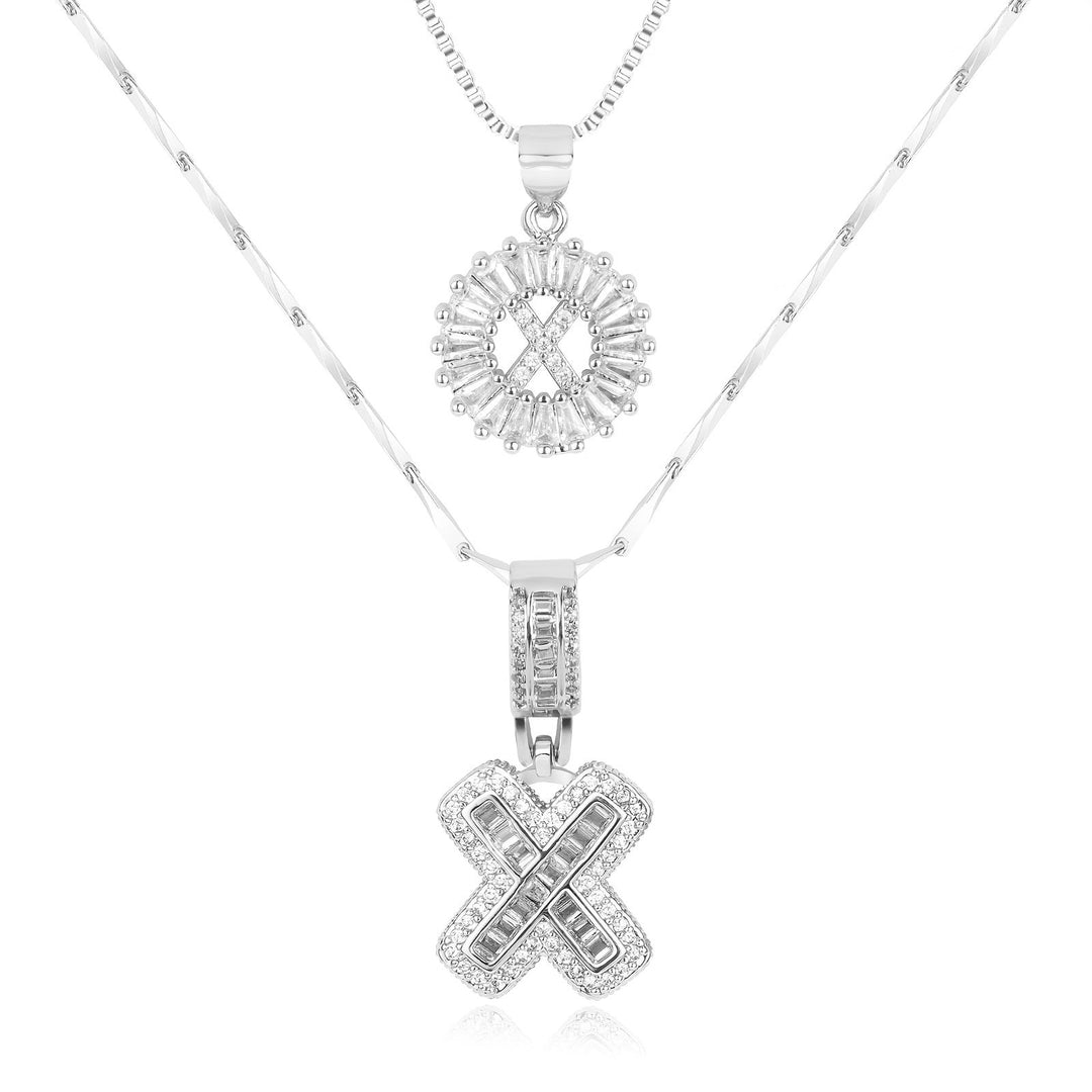 Primrose | Anfangsbuchstaben-Halsketten mit 14k Diamanten (2 Stück)