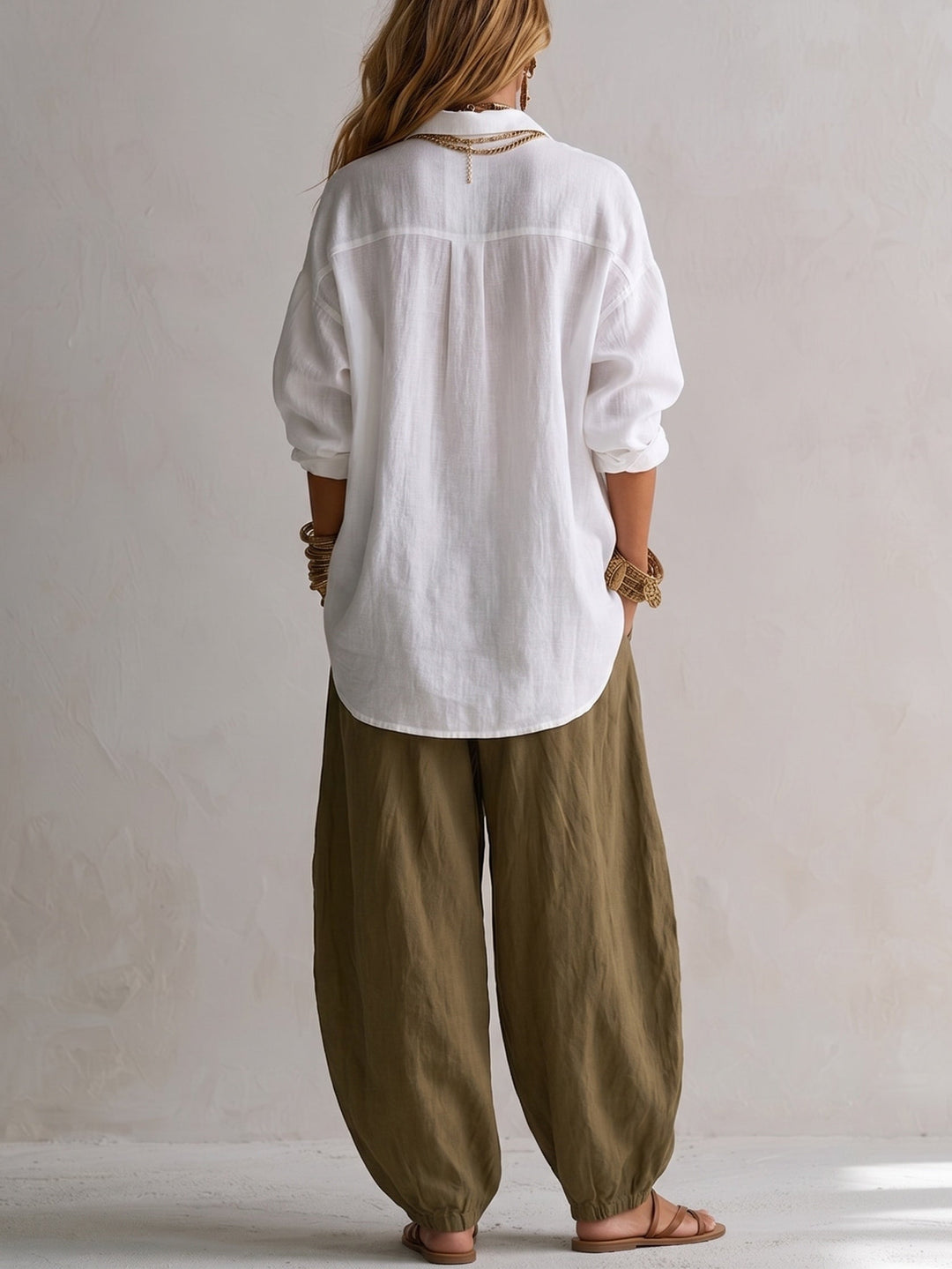 Phoebe | Set aus Bluse und Ballonhose