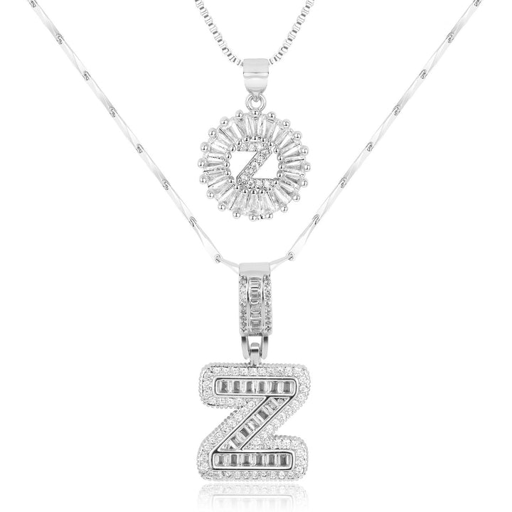 Primrose | Anfangsbuchstaben-Halsketten mit 14k Diamanten (2 Stück)