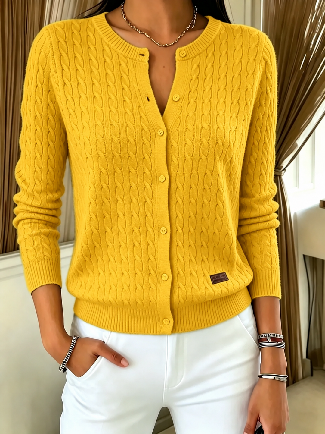 Ingrid | Strick-Cardigan mit Knöpfen
