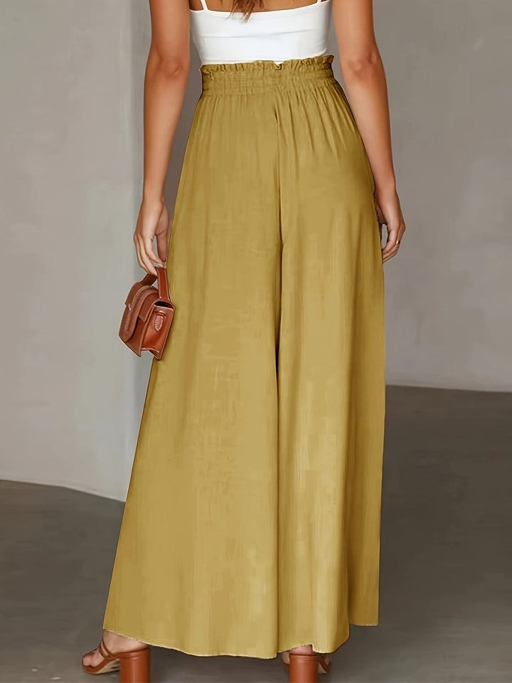 Corae | Weite High-Waist-Hosen mit Kordelzug