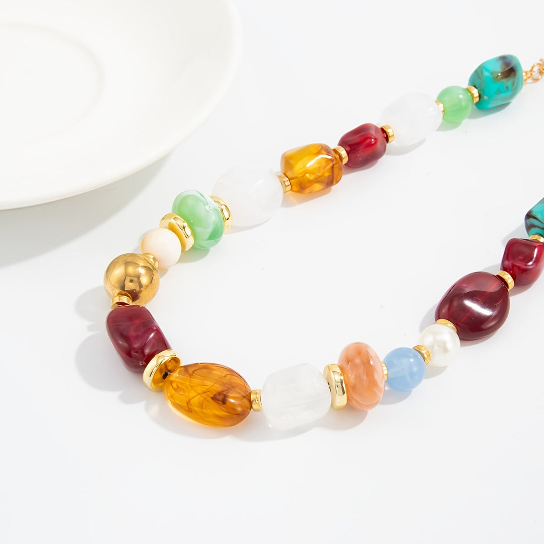 Ixothyn| Bohemian-Kragen aus Perlen mit Vintage-Design und handwerklichem Stil