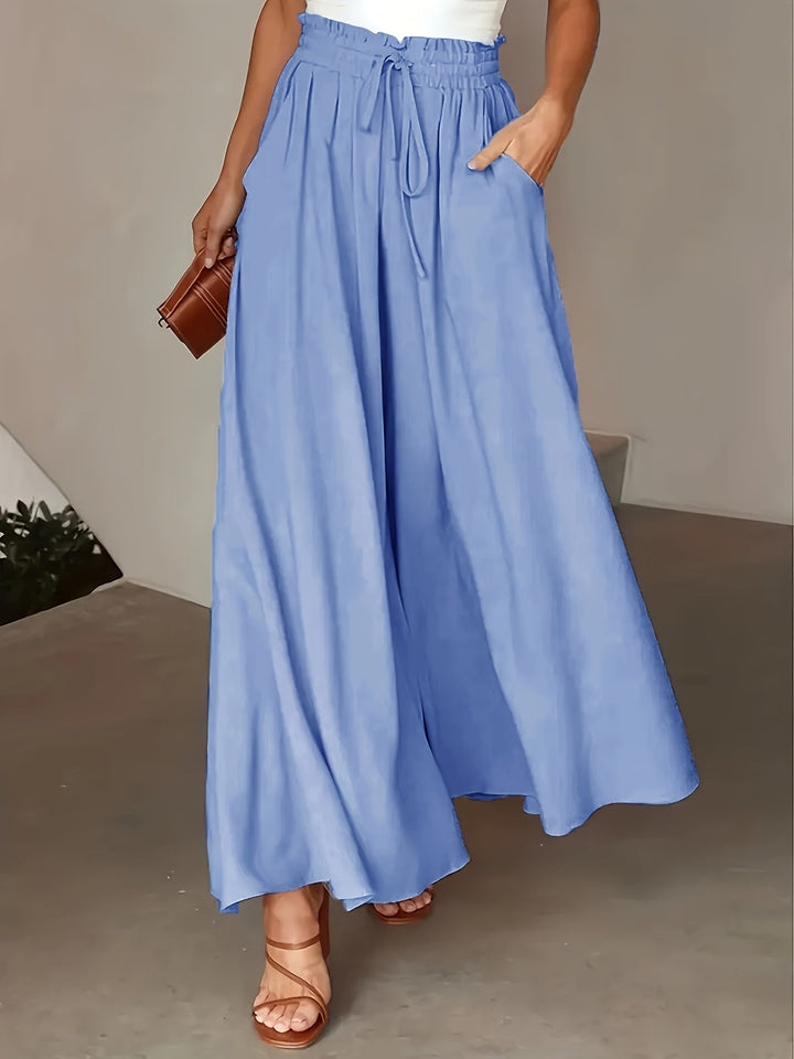 Corae | Weite High-Waist-Hosen mit Kordelzug