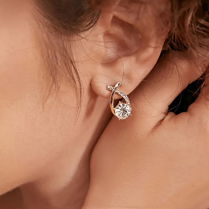 Xara | Elegante Kreuzohrringe für den täglichen Gebrauch