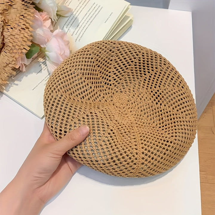 Livia | Vintage-Atmungsaktive Beret für Frauen mit Künstlerischem Stil