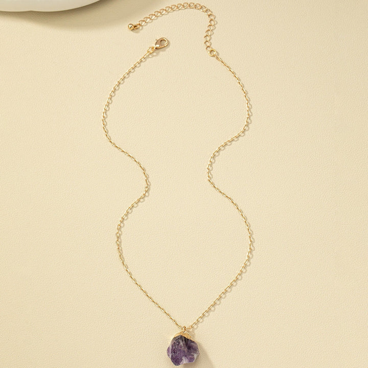 Taria | Minimalistische Halskette mit unregelmäßigem Anhänger aus 14K Gold