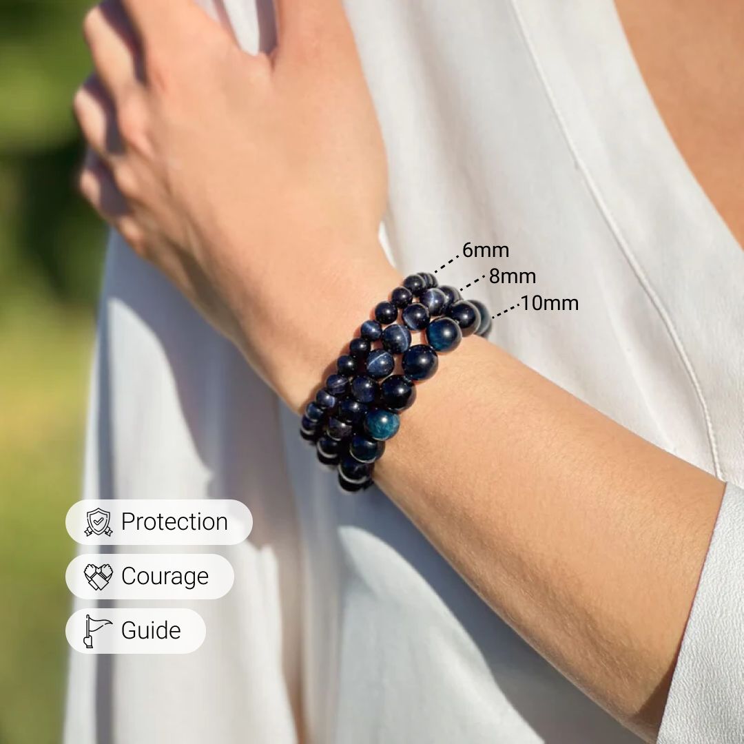 Delirae | Armband "Schutzengel" aus Falkenauge