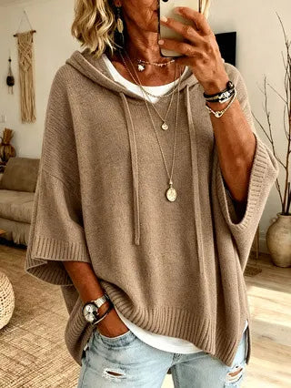 Celestine | Oversize Hoodie mit Kurzarm