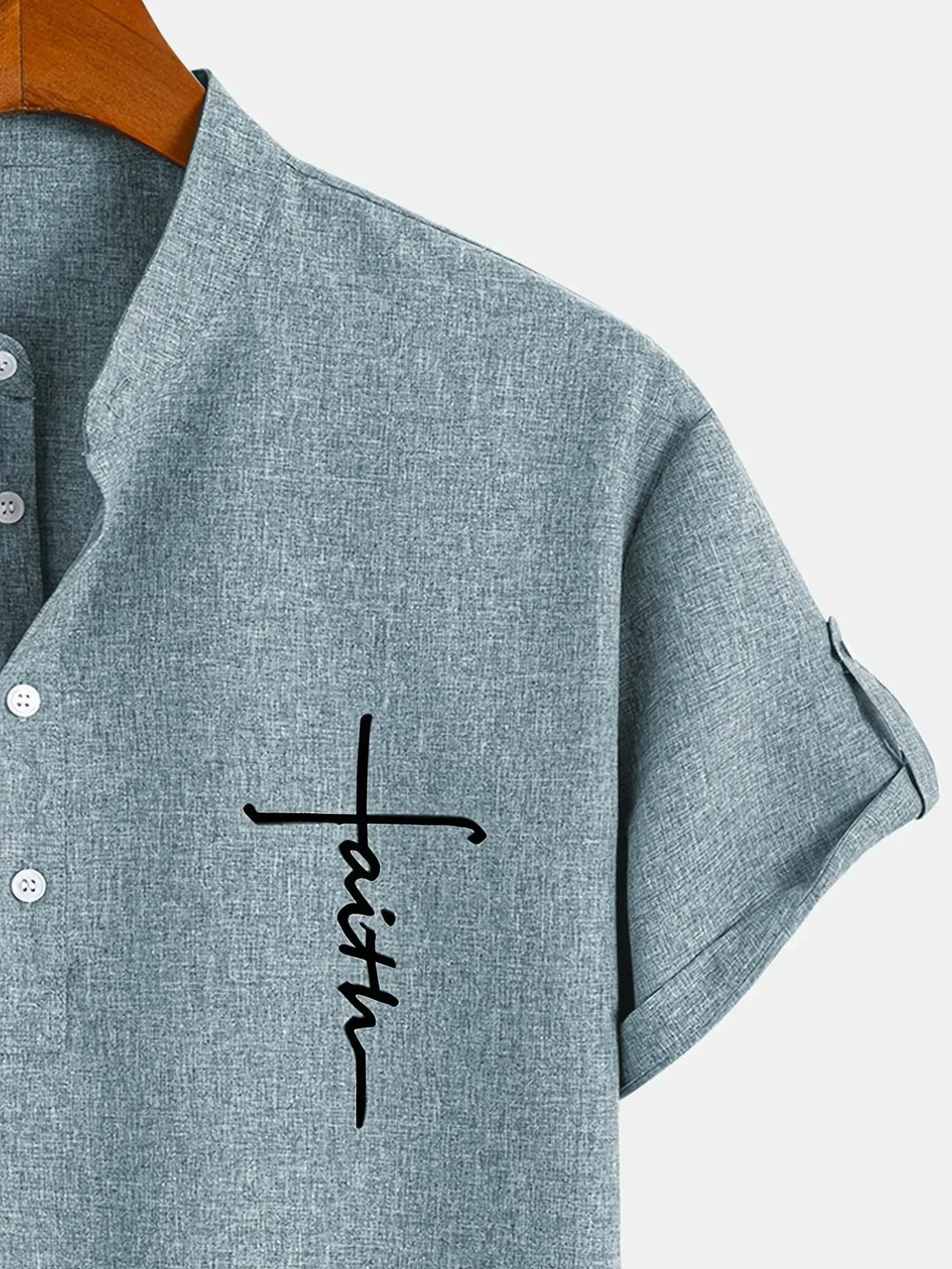 Hayes | Elegante Kurzarmbluse mit Stehkragen