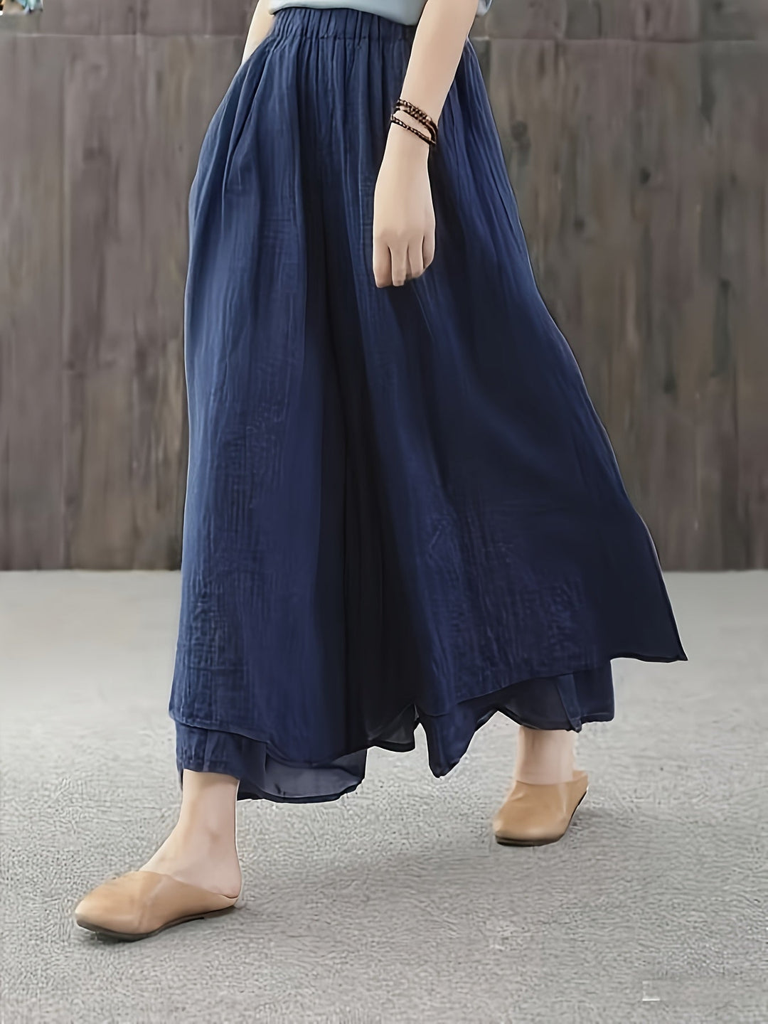 Faith | Chiffon-Hosenrock mit doppellagigen Falten