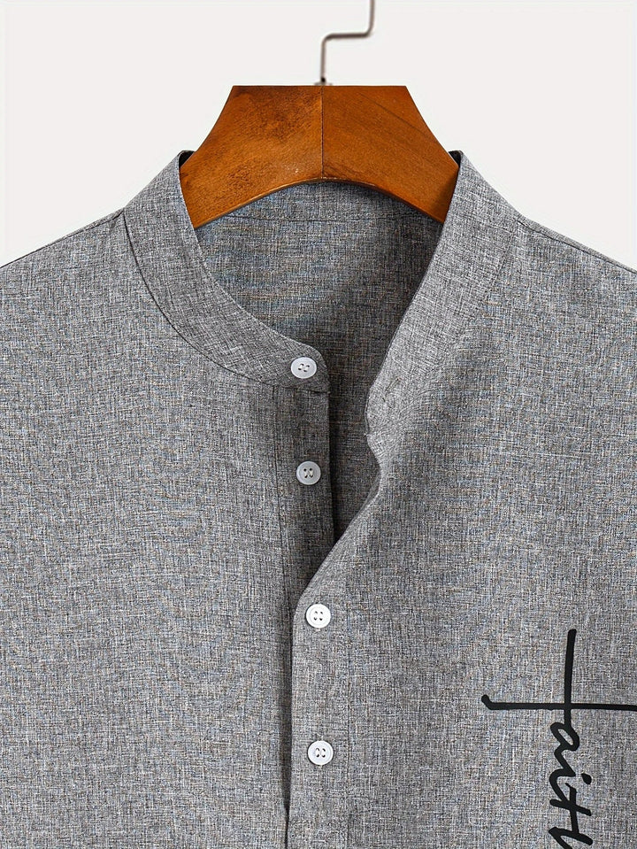 Hayes | Elegante Kurzarmbluse mit Stehkragen