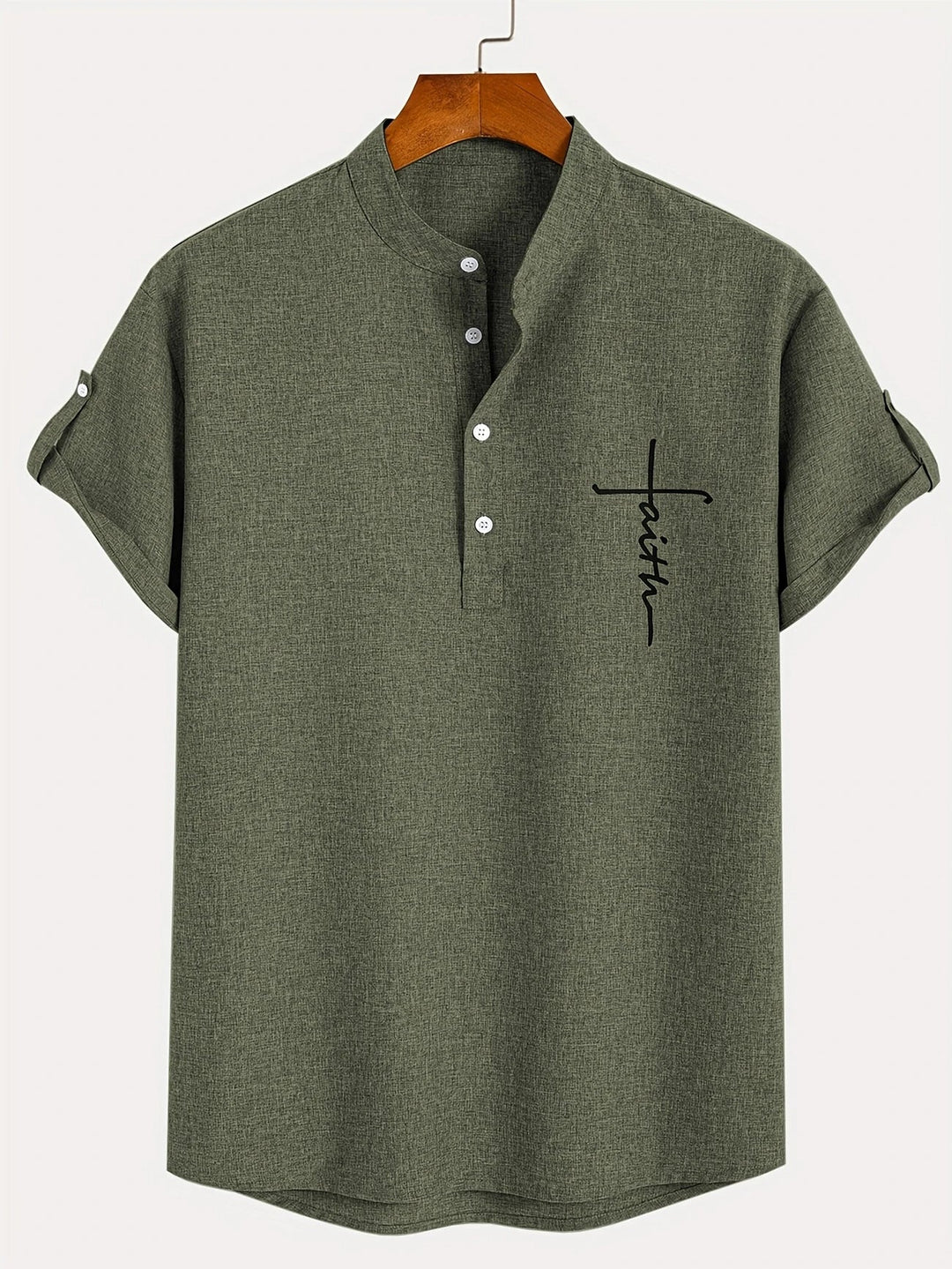 Hayes | Elegante Kurzarmbluse mit Stehkragen