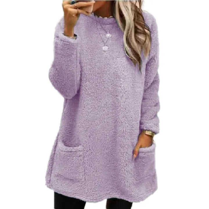 Eliana | Warmer Fleece-Pullover mit Taschen