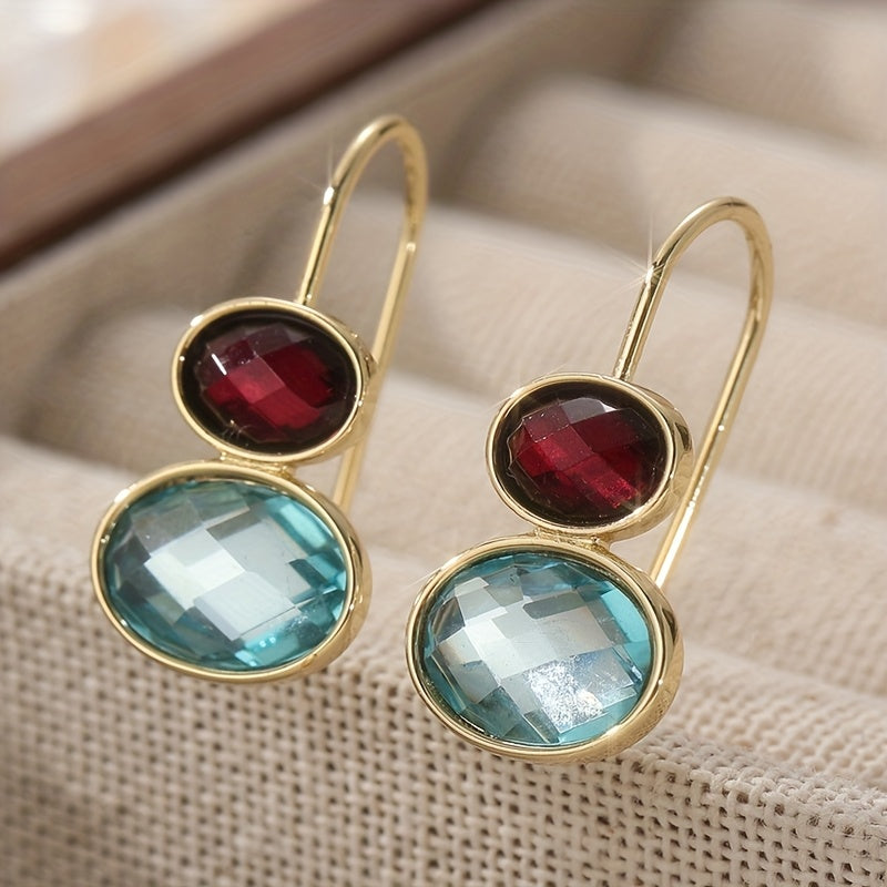 Perla | Ovalen Hängenden Ohrringe mit Eleganten Handgefertigten Design