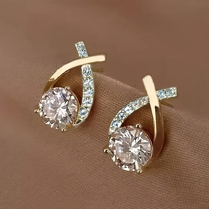 Xara | Elegante Kreuzohrringe für den täglichen Gebrauch