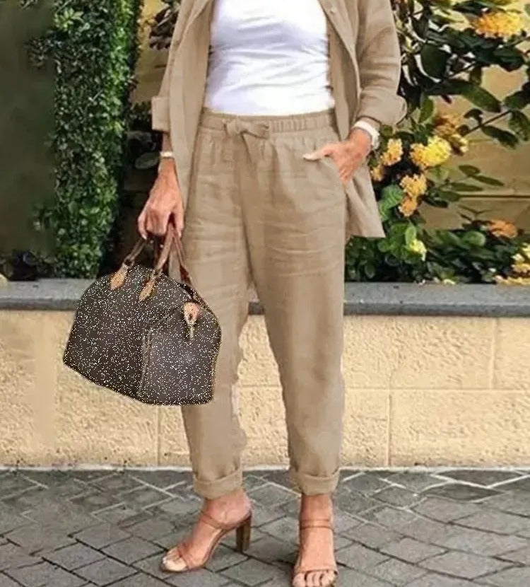 Abigail | Leinen- und Baumwollset mit Hemd und Hose