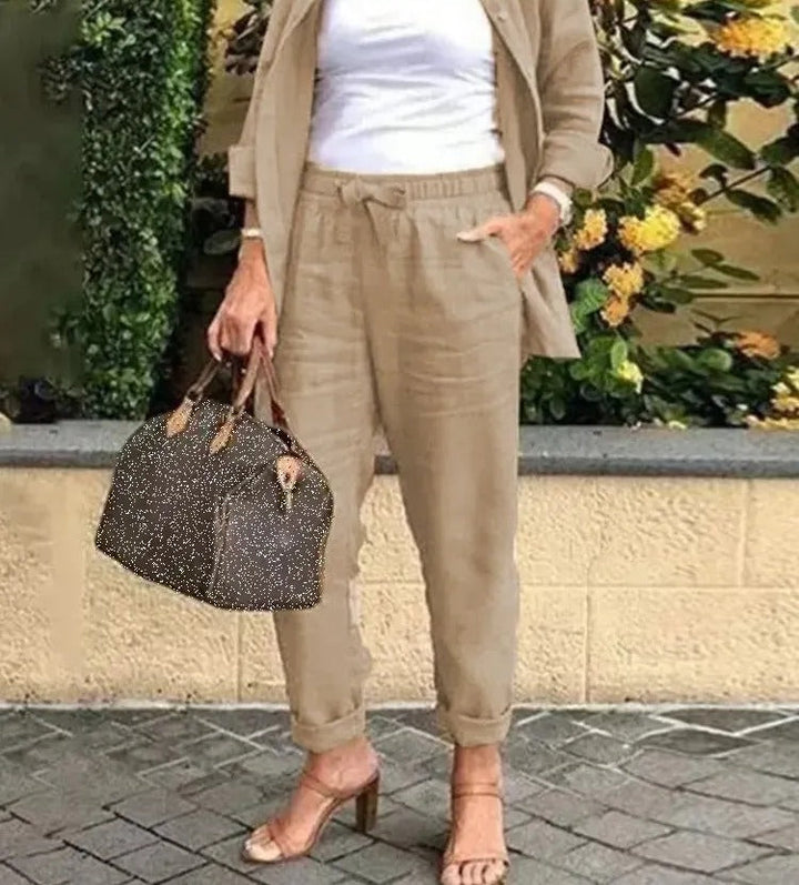 Abigail | Leinen- und Baumwollset mit Hemd und Hose
