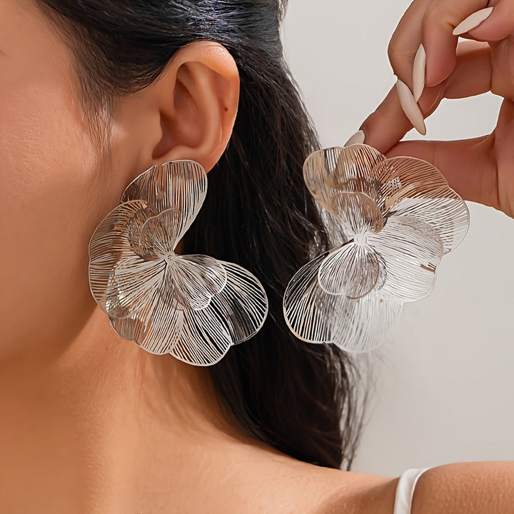 Selah | Doppelring Goldohrringe mit Modernem Design