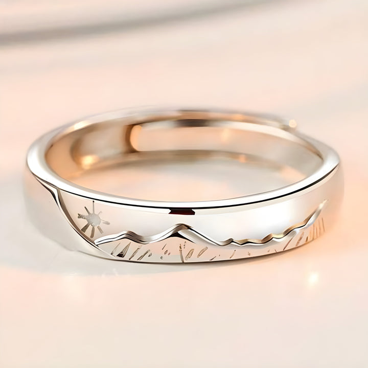 Annabelle | Verstellbarer Ring Meer und Berge