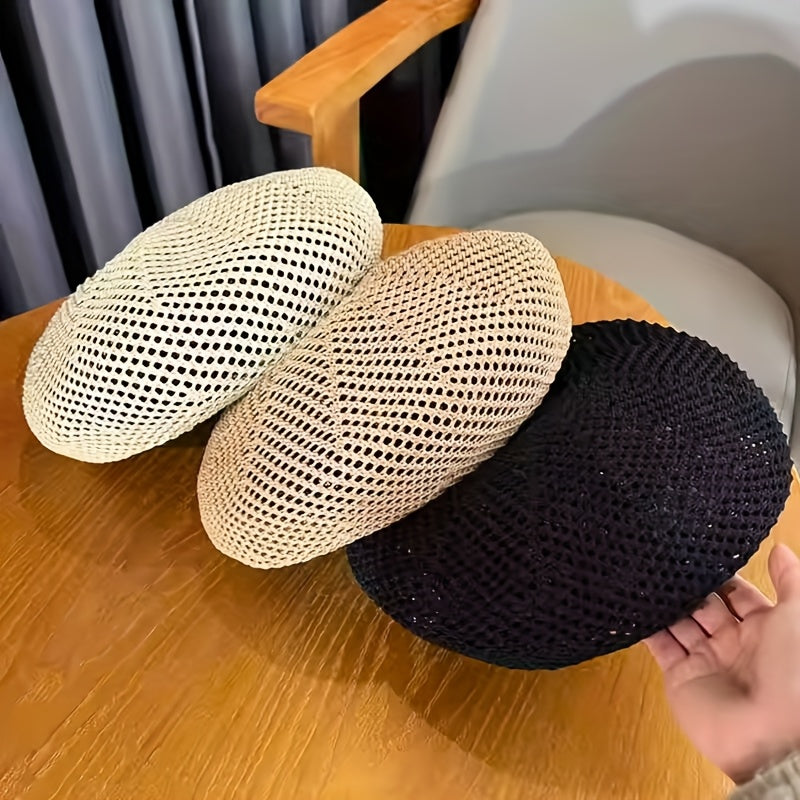 Livia | Vintage-Atmungsaktive Beret für Frauen mit Künstlerischem Stil