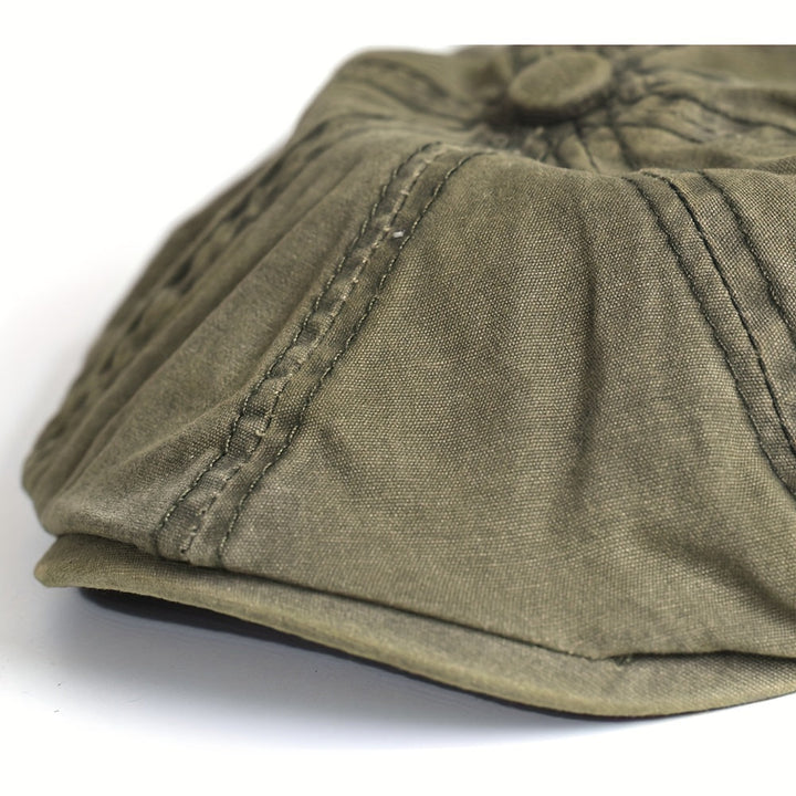 Kavento | Vintage Octagonal Cotton Cap mit klassischem Schirm