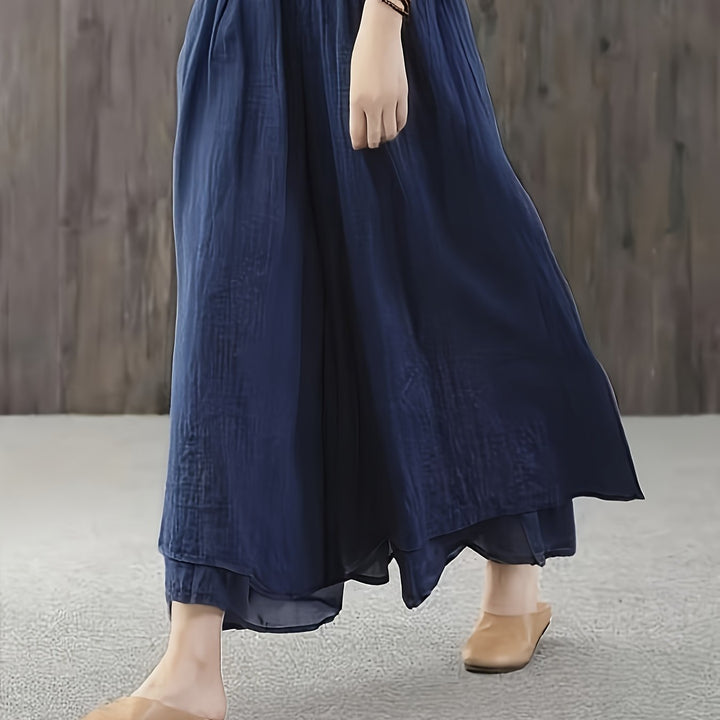 Faith | Chiffon-Hosenrock mit doppellagigen Falten