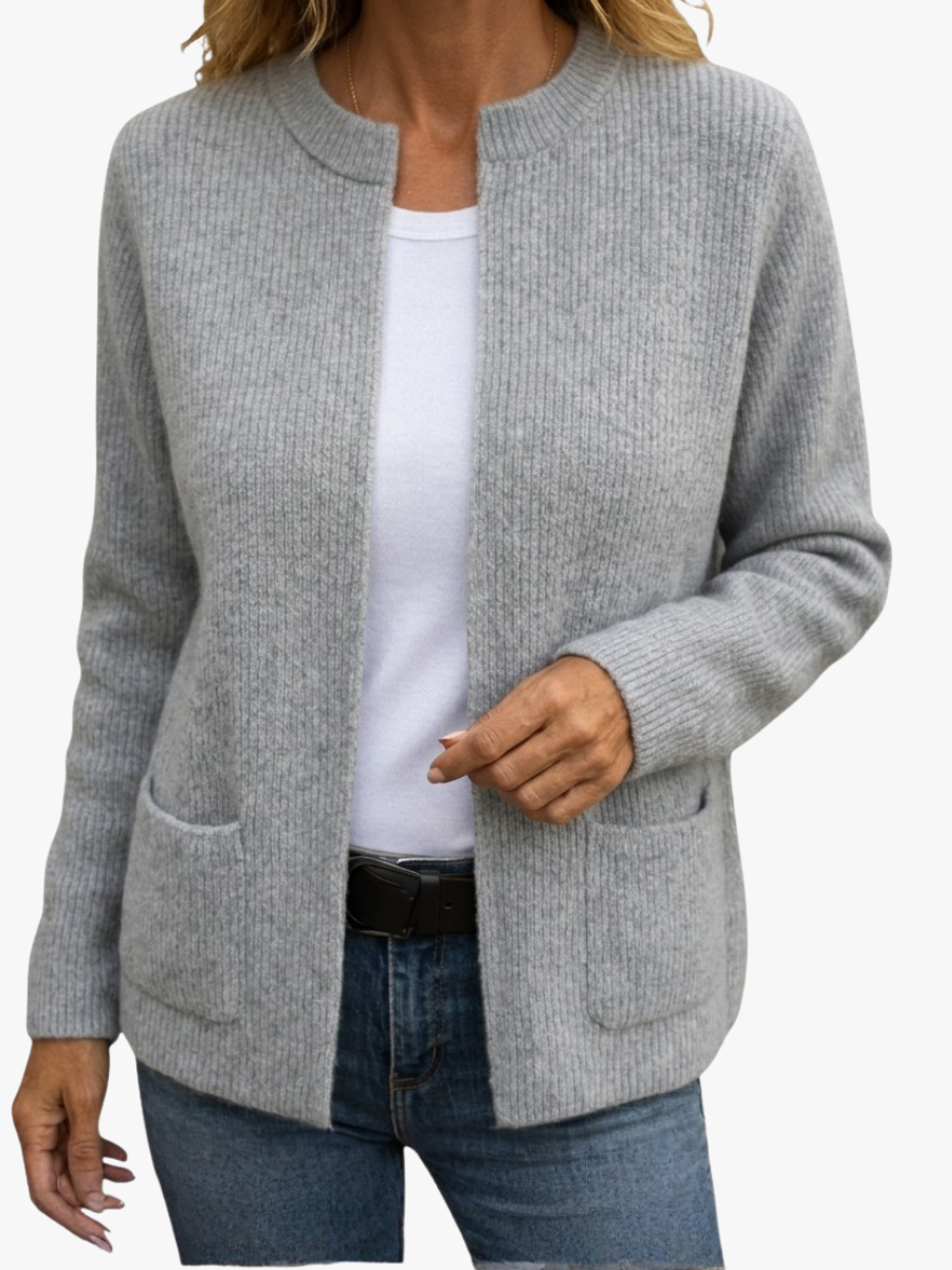 Bonnie | Strickjacke mit Reißverschluss und Taschen
