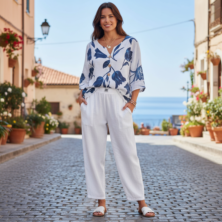 Jolirae | Elegantes bedrucktes Kleid mit bequemer Passform und lässigem Stil