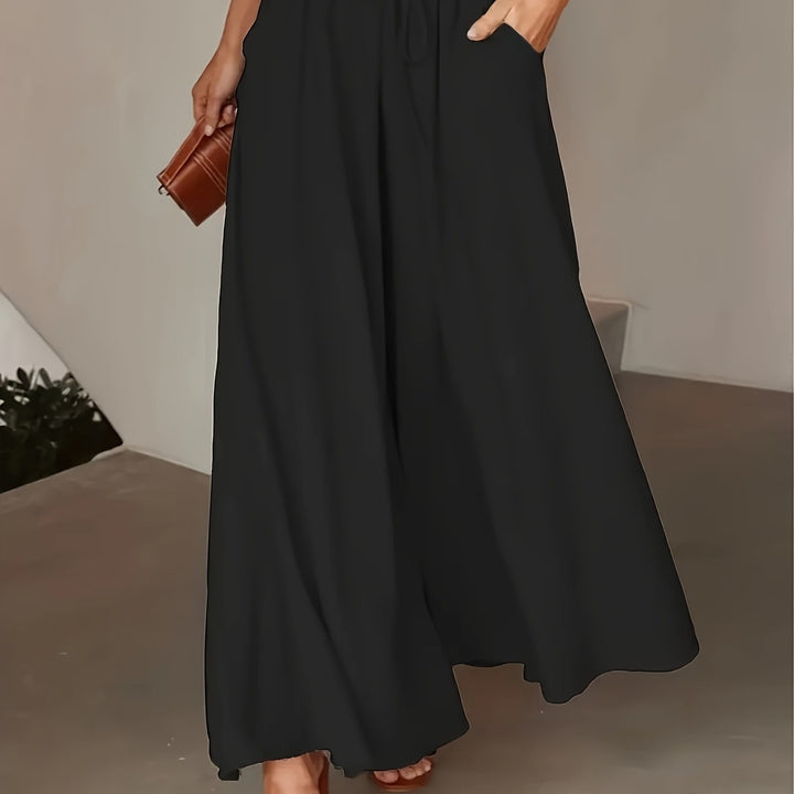 Corae | Weite High-Waist-Hosen mit Kordelzug
