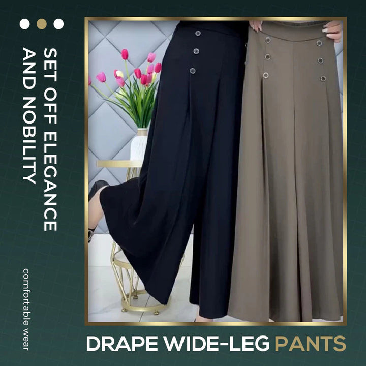 Nell | Elegante plissierte Hosen mit weitem Bein