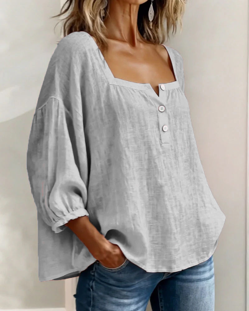 Zella | Elegante Bluse mit fließendem Schnitt und anspruchsvollem Stil