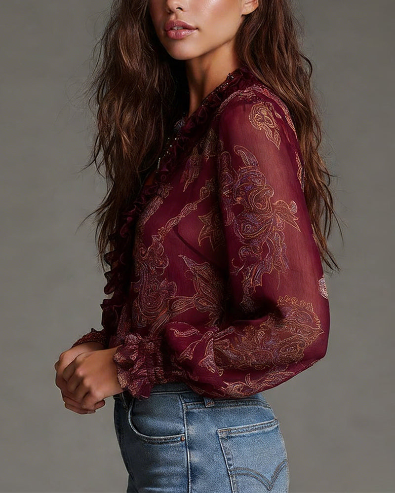 Arden | Elegante Bluse mit halbem Reißverschluss und modernem Schnitt