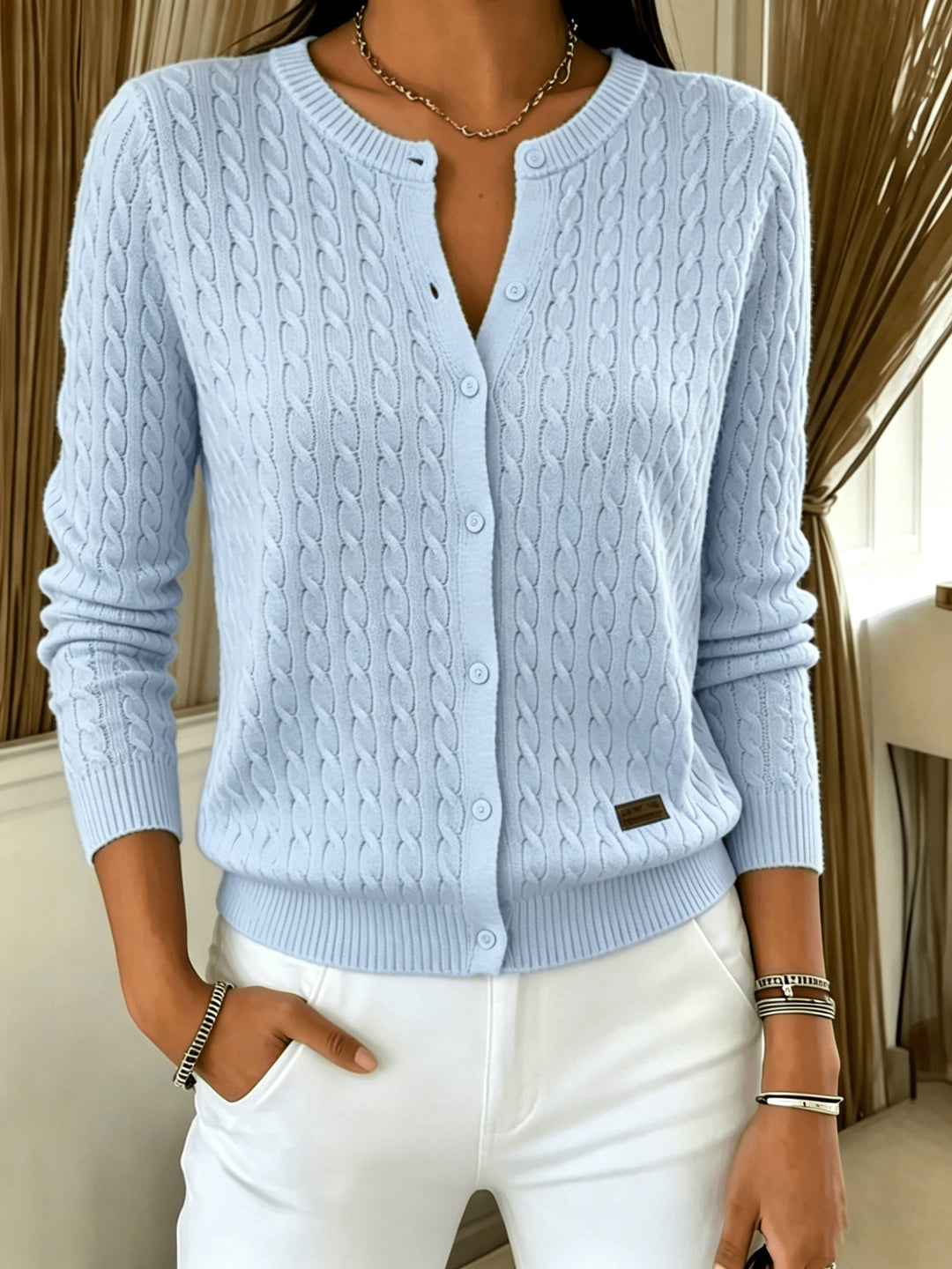 Ingrid | Strick-Cardigan mit Knöpfen
