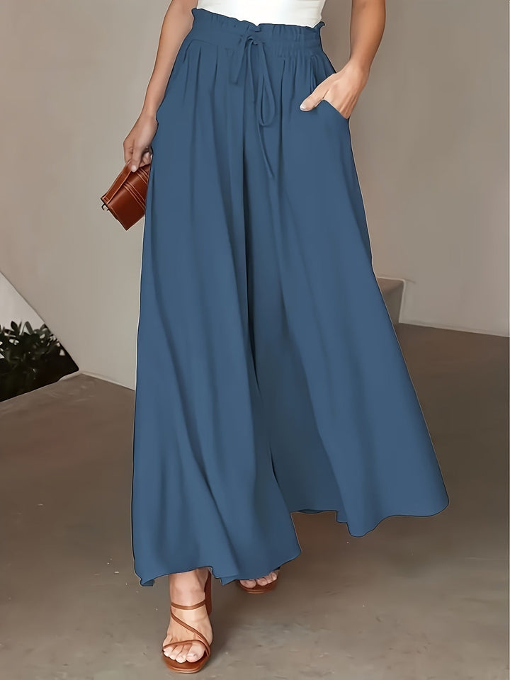 Corae | Weite High-Waist-Hosen mit Kordelzug