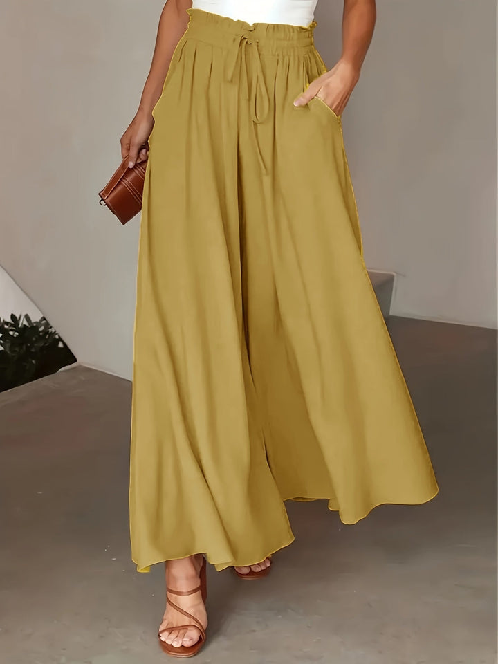 Corae | Weite High-Waist-Hosen mit Kordelzug