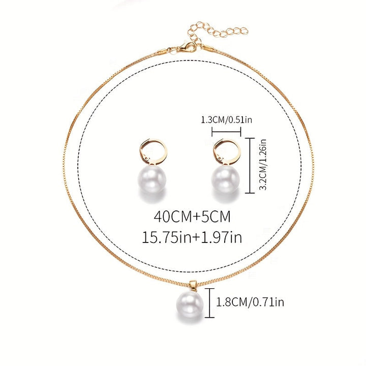 Isara | Schmuckset mit Eleganten Perlen und Sofistiziertem Finish