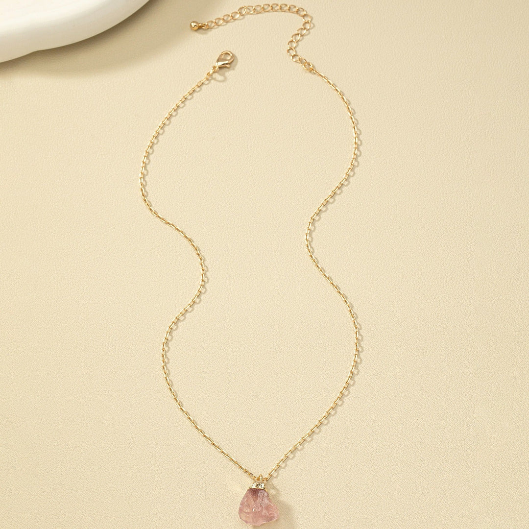 Taria | Minimalistische Halskette mit unregelmäßigem Anhänger aus 14K Gold