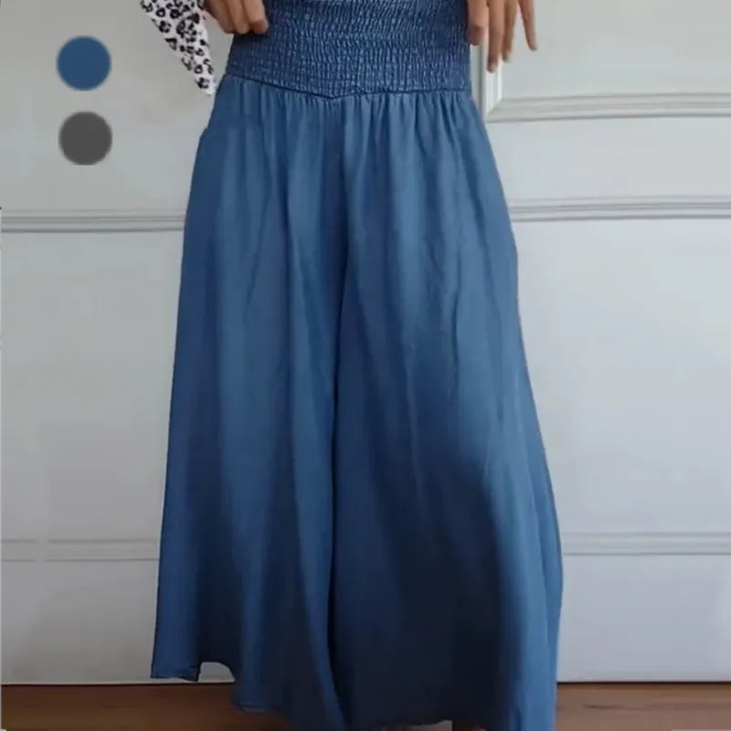 Jocelyn | Weit geschnittene Hose mit gerafftem Bund