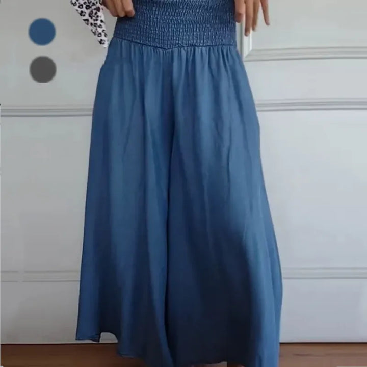 Jocelyn | Weit geschnittene Hose mit gerafftem Bund