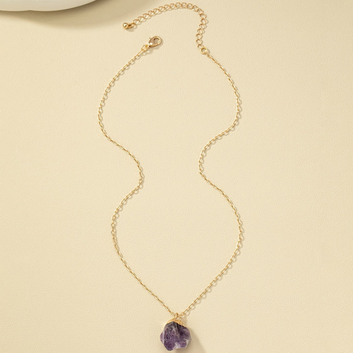 Taria | Minimalistische Halskette mit unregelmäßigem Anhänger aus 14K Gold