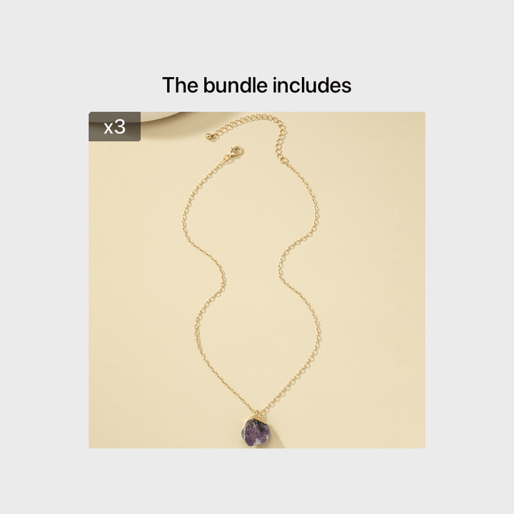 Taria | Minimalistische Halskette mit unregelmäßigem Anhänger aus 14K Gold