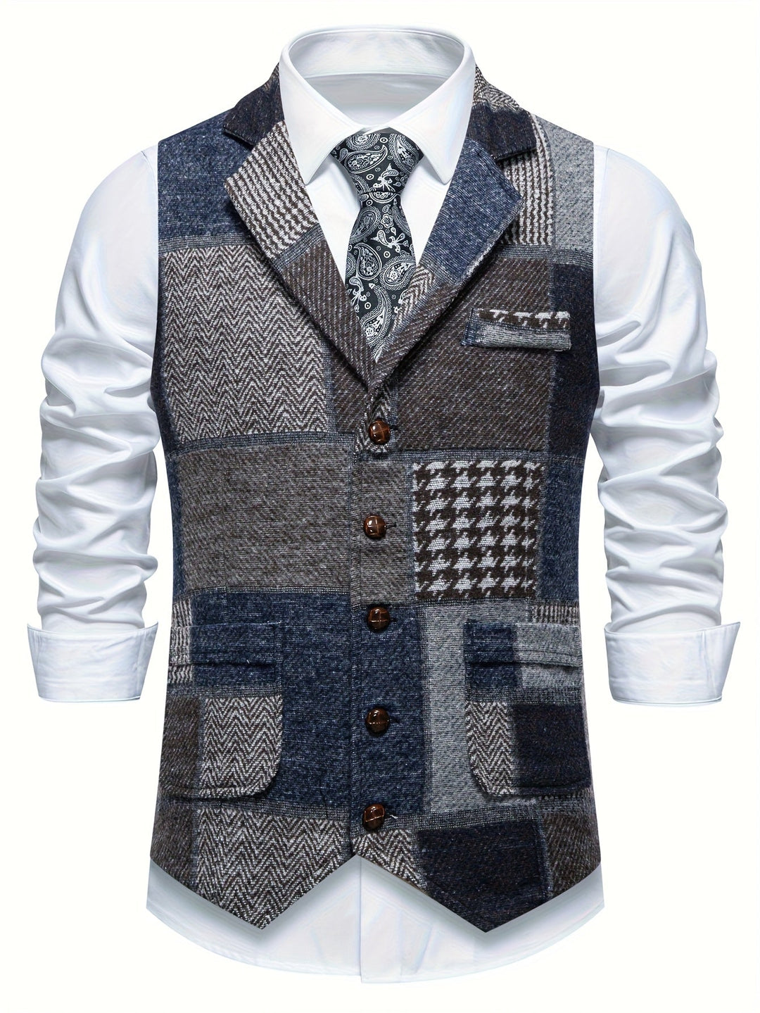 Walter | Klassische Patchwork-Weste