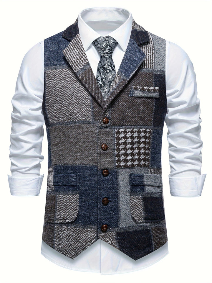 Walter | Klassische Patchwork-Weste