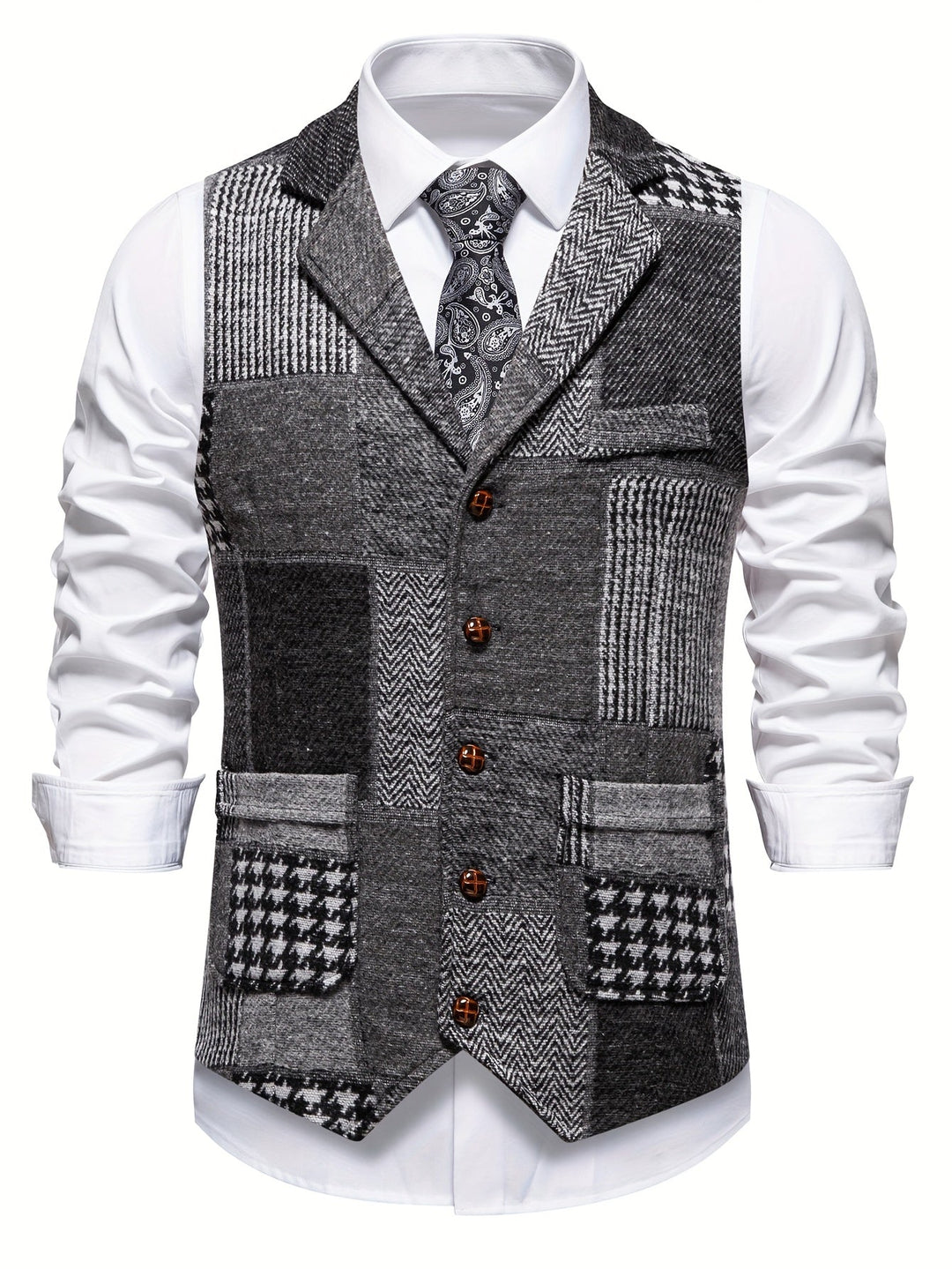Walter | Klassische Patchwork-Weste