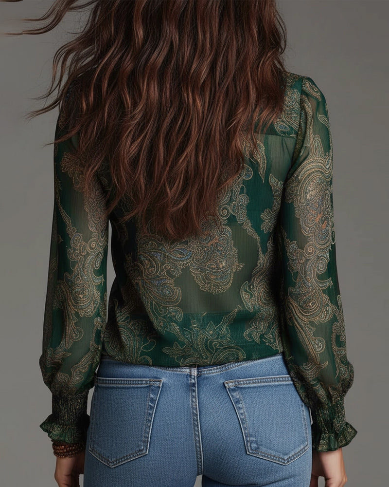 Arden | Elegante Bluse mit halbem Reißverschluss und modernem Schnitt